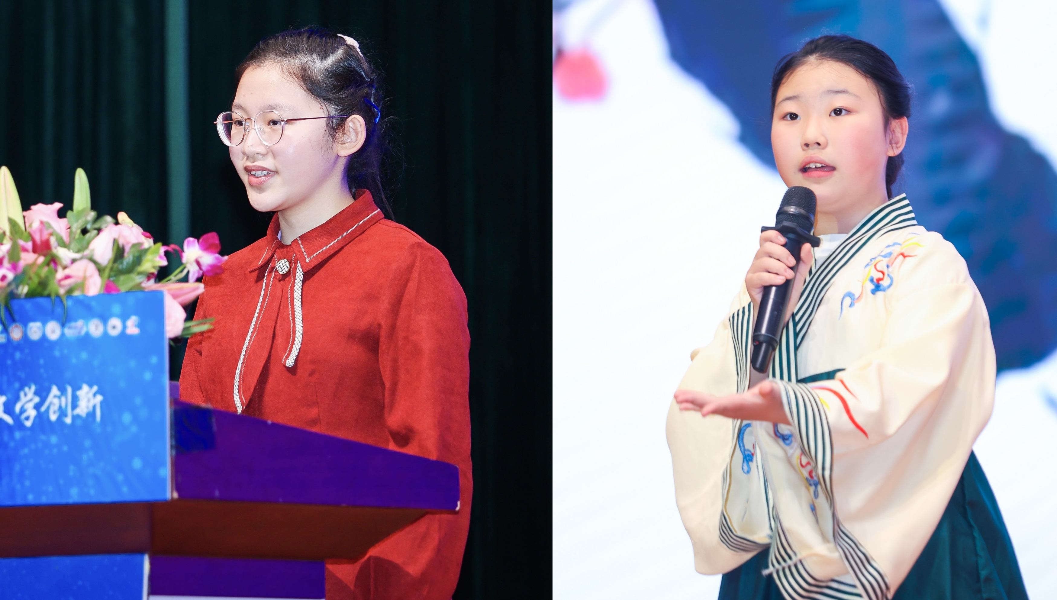 獲獎代表李睿頤、張文瑄帶來了精彩的表演